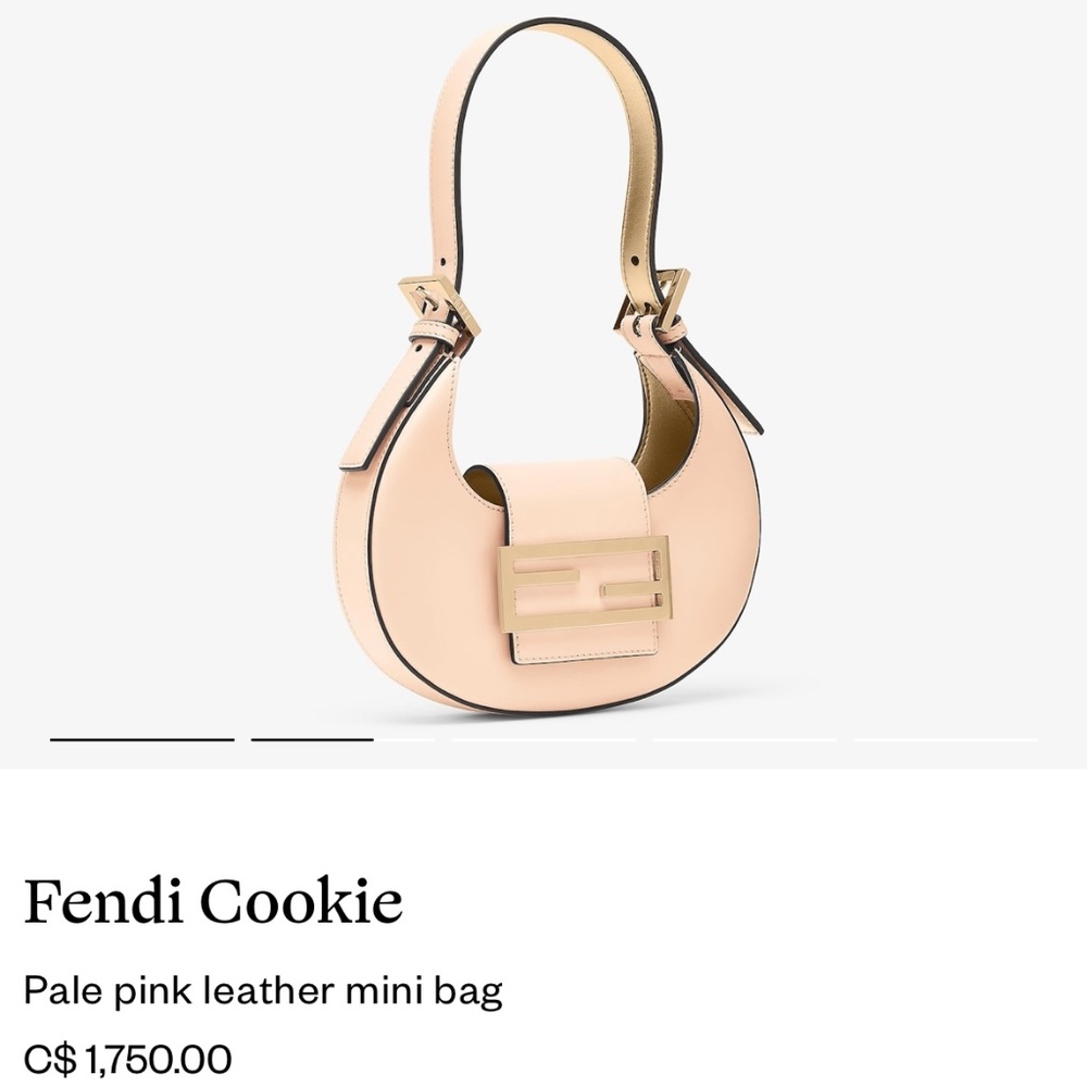 EUC Fendi Cookie bag (Pale pink)